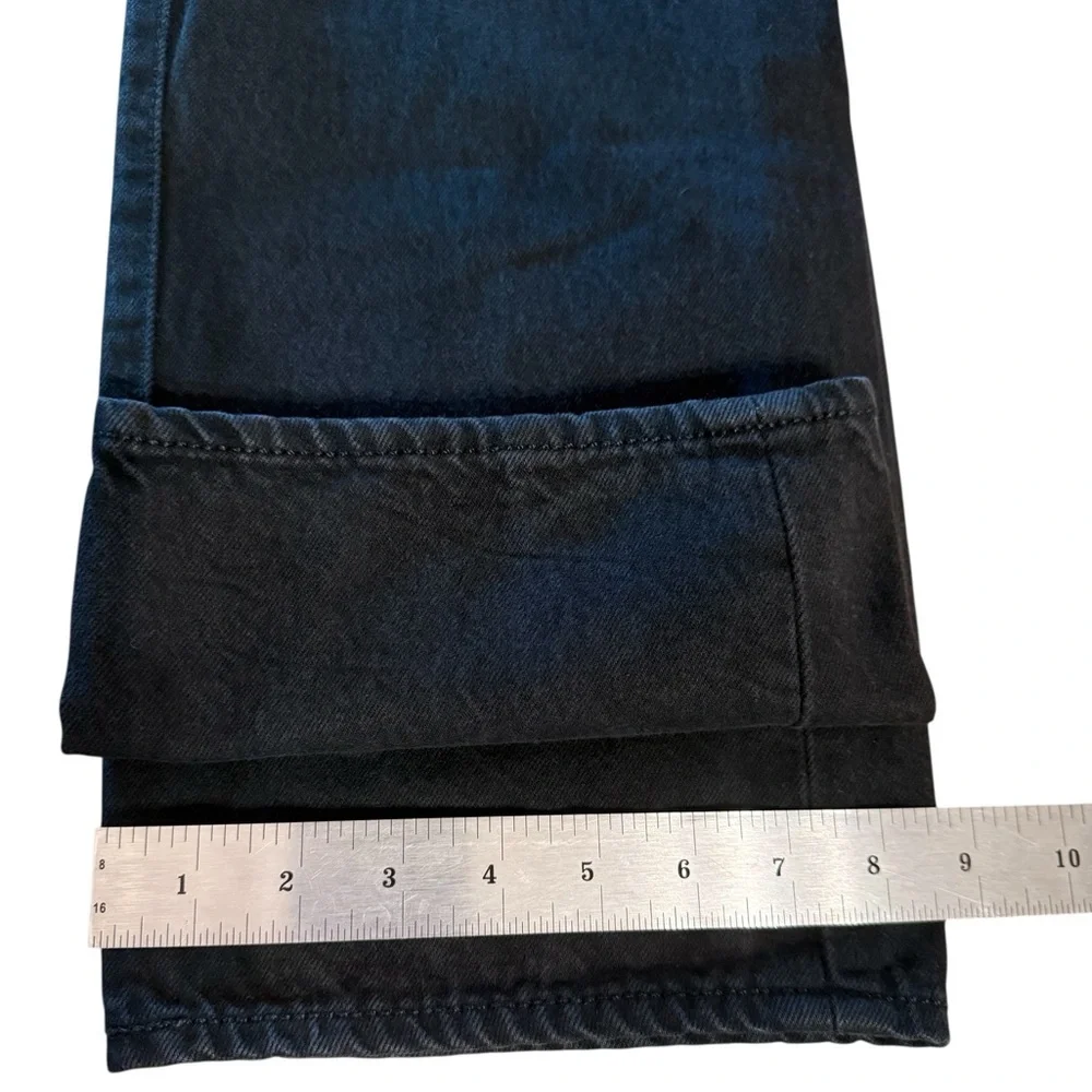 Levi’s 501 Button Fly Black Jeans Mens Tag 35x32 Original Fit Straight Leg Denim